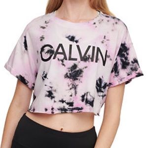 Tie Dye Calvin Klein Cropped T-Shirt size L